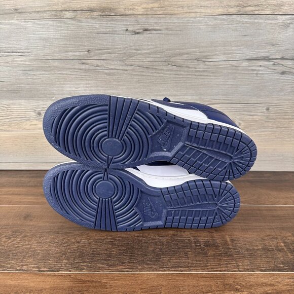 Nike Dunk Low Mens Size 13 White Midnight Navy HF5441 107 - Picture 8 of 9